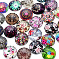 Mixed pictures clear magnifying glass cabochon 20mm round stickers